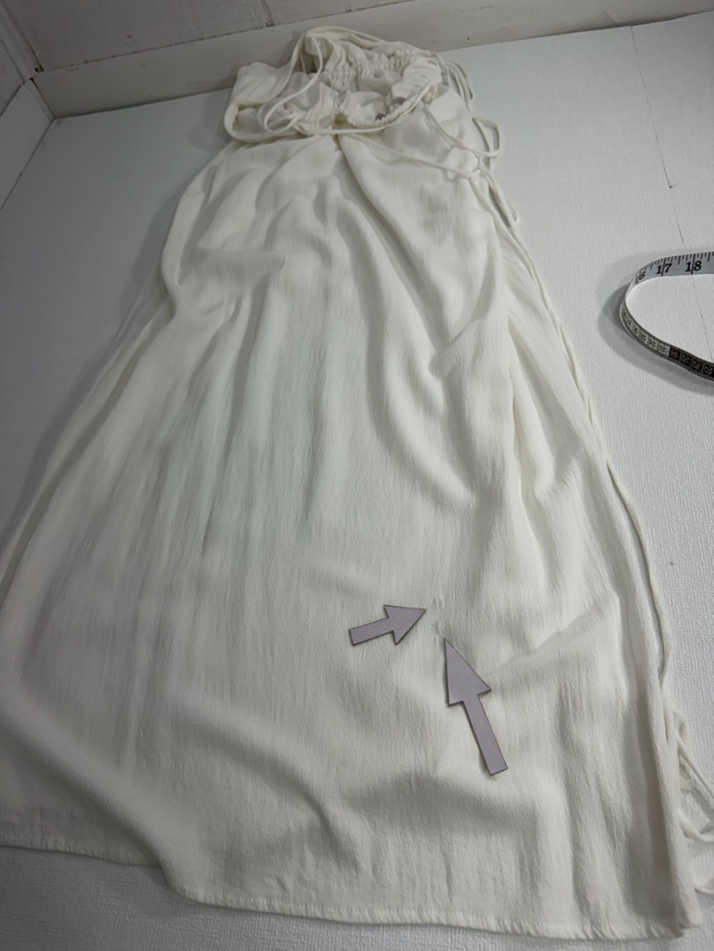 INDAH River Maxi Dress white cream size S/M - Picture 13 of 16